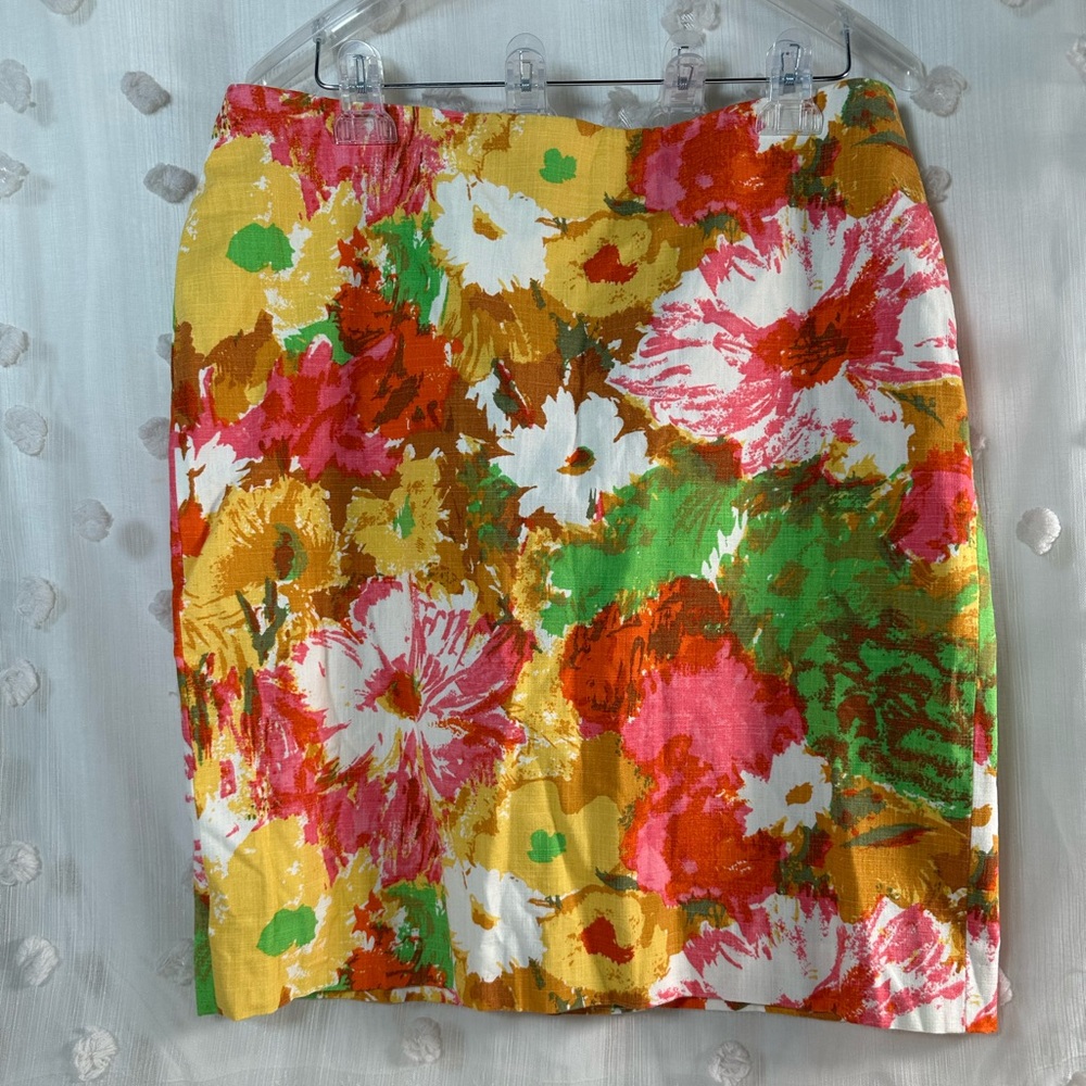 NWT Women’s Talbots Floral Pencil Skirt Size 14P